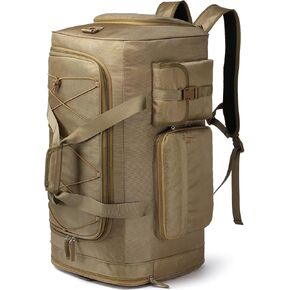 Lyweem Large Duffle Bag Backpack for Travel, 75L Heavy Duty Gym Duffel Bag with Shoes Compartment for Men & Women, Weekender Overnight Sports Backpack for Traveling