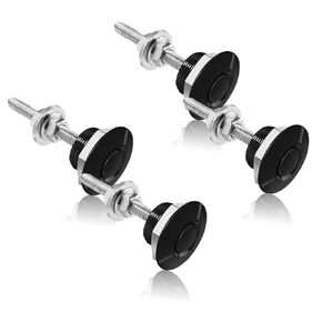 8 Pack Quick Latch Hood Pins, Universal Aluminum Vehicle Hood Pins, Bumper Quick Release Kit, Hood Pin Quick Release Lock Latch Bumper License Plate Lock Clip
