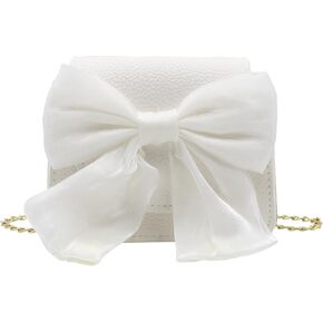 Bow Small Crossbody Purse for Girls Little Girls Cute Shoulder Bag Toddler Girls Wallet Purse