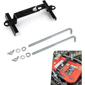 1 PC Car Power Fixed Holder, 6.69"-9.44" Adjustable and Thickened Fixed Crossbar Cable Bracket with 10.6" J Bolts, Stable Anti-sway Safety Locking Device, Universal for Cars Trucks (Black)