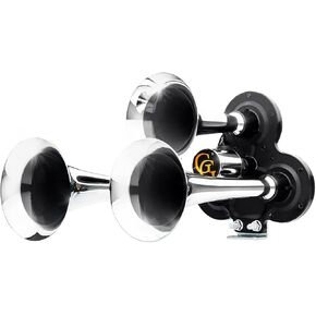 GG Grand General 69988 Chrome Little General 3 Trumpets Air Horn