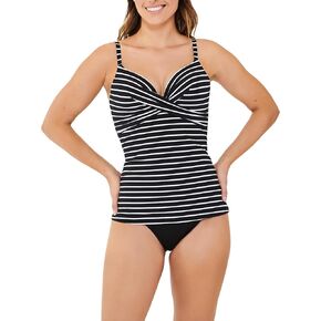 Women's Standard Wrap Front Push Up Tankini
