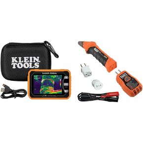 Klein Tools TI290 Rechargeable PRO Thermal Imaging Camera, Over 49000 Pixels, Wi-Fi Data Transfer & 80016 Circuit Breaker Finder Tool Kit with Accessories, 2-Piece Set