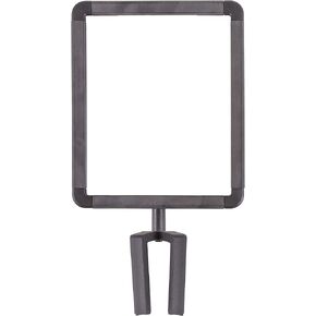 US Weight - U2513 Plastic Stanchion Sign Holder with Plexiglass Covers for USW ChainBoss and Sentry Stanchions