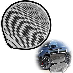 Car Dent Detection Board - Circular Striped Flexible Foldable Lined Light Reflector Board Dent Panel, Dent Fix Tool for Vehicle Door Scratch and Hail Damage