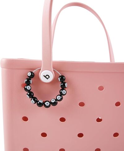 Wooden Beads Charm for Bogg Bag and Simply Southern Tote,12Pcs Wooden Beads Decorative Accessory for Beach Handbag in Saudi Arabia