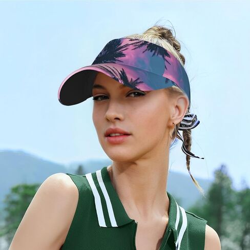 Sun Visors for Women & Men, Adjustable Sports Visor Hats for Outdoor Tennis Golf Running in Kuwait
