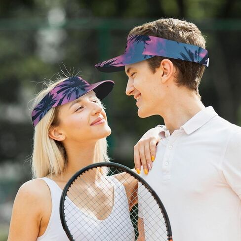 Sun Visors for Women & Men, Adjustable Sports Visor Hats for Outdoor Tennis Golf Running in Kuwait