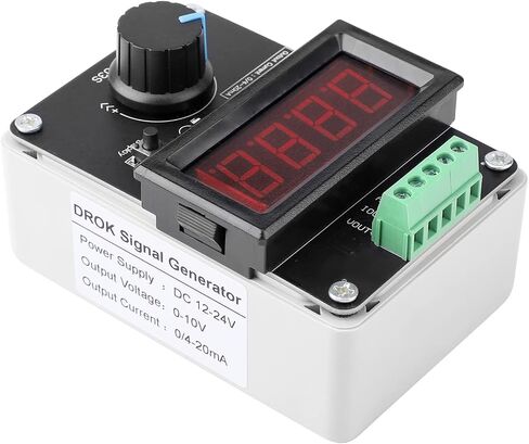 DROK 4-20mA Generator, Adjustable Signal Generator, DC 0-10V 0 4-20mA Current Voltage Analog Simulator for Value Adjusting PLC Panel LED Testing in Saudi Arabia