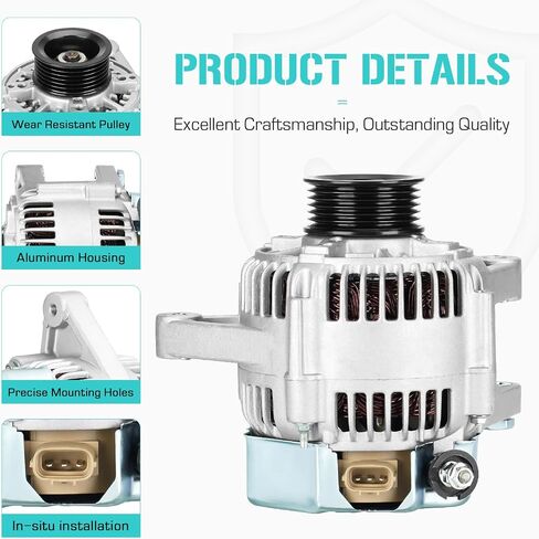 Alternator Compatible with Toyota Camry 3.0 3.0L 1997 1998 1999, Solara 3.0L 1999, 334-1226, 10464205, 101211-9600, 400-52340, ALT-5109, 27060-20040 in Saudi Arabia