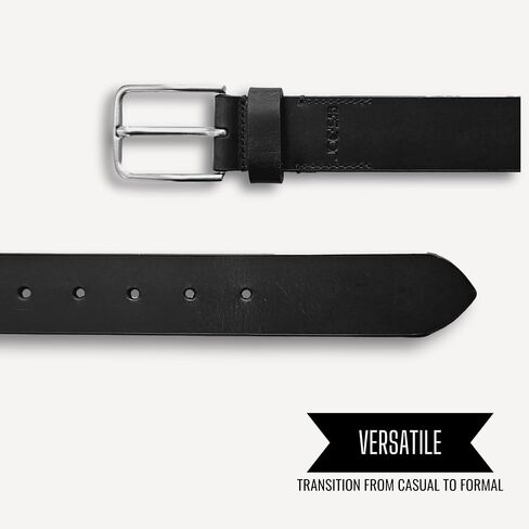 Men's 38MM Non Stitched Casual Belt - 100% Full Grain Leather in Saudi Arabia