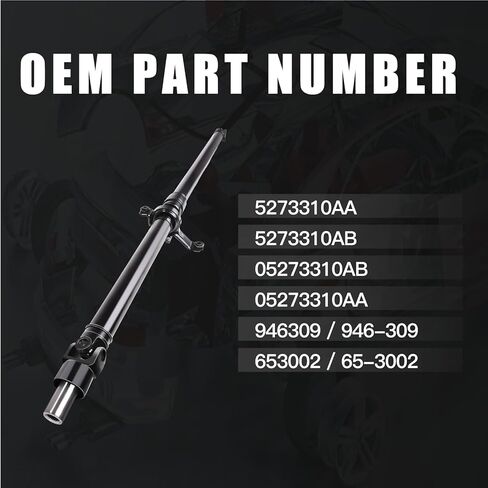 5273310AA Rear Driveshaft Prop Shaft Assembly Compatible with Patriot Compass 2.0L 2.4L 2007-2017 Caliber 5273310AB 946309 653002 in Kuwait