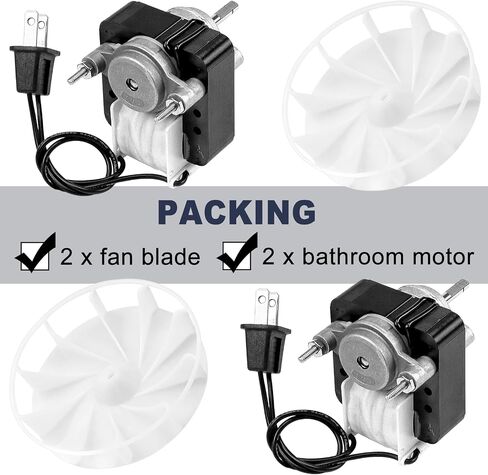 S99080166 BP28 استبدال مجموعة محرك مروحة الحمام من Fetechmate Fit for Bro-an Nu-Tone 655 679 657 658 محرك مروحة العادم 70cfm 1.4 Amp 3000RP 120V CCW - استبدال مجاني لمدة عام in Saudi Arabia