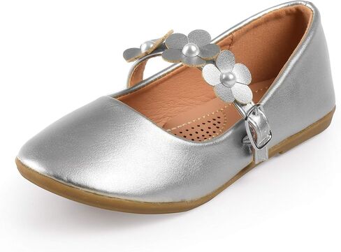Nova Utopia Toddler Little Girls Flower Girl Dress Ballet Mary Jane Bow Flat Shoes in Saudi Arabia