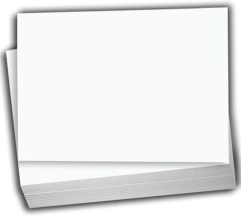 Hamilco White Cardstock Paper 6x9 Blank Index Cards Card Stock 80lb Cover 100 Pack (Bright) in Kuwait