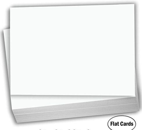 Hamilco White Cardstock Paper 6x9 Blank Index Cards Card Stock 80lb Cover 100 Pack (Bright) in Kuwait