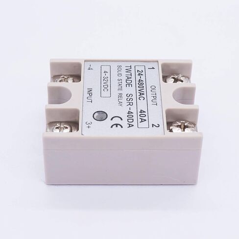 TWTADE 2PCS SSR-25 DA 25A 3-32V DC / 24-480V AC SSR Single Phase Solid State Relay in Kuwait