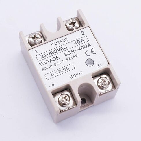 TWTADE 2PCS SSR-25 DA 25A 3-32V DC / 24-480V AC SSR Single Phase Solid State Relay in Kuwait
