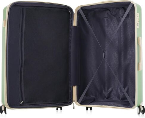 3 Pieces Luggage Sets Hardshell Suitcase Set With Spinner Wheels And TSA Lock, Carry On Luggage Suitcase For Travel (20/24/28) Black As shown One size in Kuwait