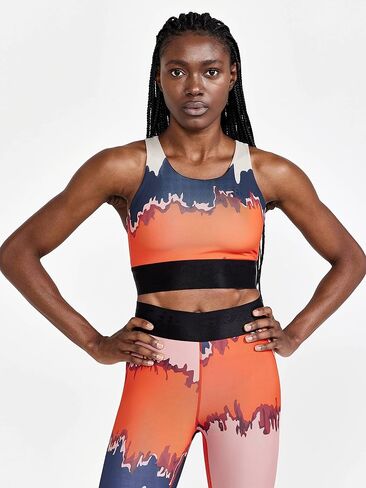 Craft Sportswear Women's Core Charge Sport Top, Light Support Sports Bra for Workout Running Training in Saudi Arabia