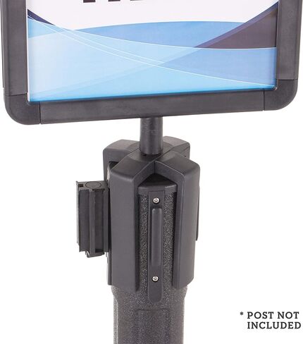 US Weight - U2513 Plastic Stanchion Sign Holder with Plexiglass Covers for USW ChainBoss and Sentry Stanchions in Kuwait