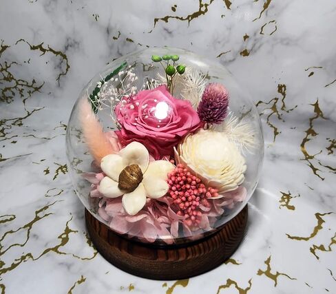 Gifts with roses for Mother's Day, Rose in a glass dome, Gifts for women Moms Her grandmother, Birthday, Valentine's Day for all The holidays of life for lovely women (Red), MG104 in Saudi Arabia