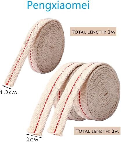 19.5 Foot / 3 Rolls Cotton Oil Lamp Wick, Replacement Oil Lanterns Wick for Oil Lamps and Oil Burners in Kuwait