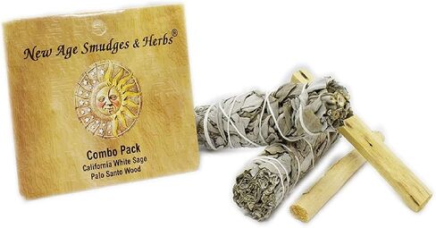 (Pack of 3)-New Age Smudges & Herbs -Premium California White Sage Incense 4 Inches Long. Home Cleansing Incense,Fragrance,Meditation,Smudging Rituals.California Smudge Sticks Rituals -4 Inch in Kuwait