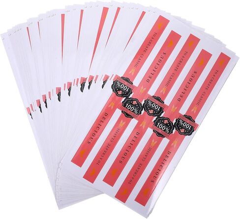 100pcs Stickers Sticker Decals Decorative Baking Labels Decorative Label Sticker Label Self Adhesive Paper Sticker Packaging Sticker Biscuit Kraft Paper Baker in Saudi Arabia