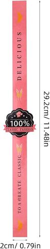 100pcs Stickers Sticker Decals Decorative Baking Labels Decorative Label Sticker Label Self Adhesive Paper Sticker Packaging Sticker Biscuit Kraft Paper Baker in Saudi Arabia