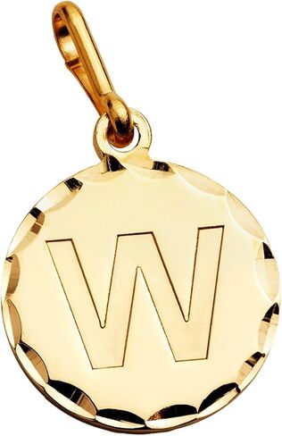 Alex and Ani الأولي W Charm، W، ذهب عيار 14 قيراط أكثر من .925 فضة استرلينية، ذهبي W، حجم السحر 0.51 بوصة عرض × 0.51 بوصة ارتفاع in Saudi Arabia