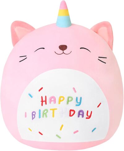 SQEQE Unicorn Cat Plush Kawaii Birthday Cat Plushies Pillow Cat Stuffed Animal Toy Soft Plushie Doll Gifts for Kids Decor(Caticorn, 8 Inch) in Kuwait