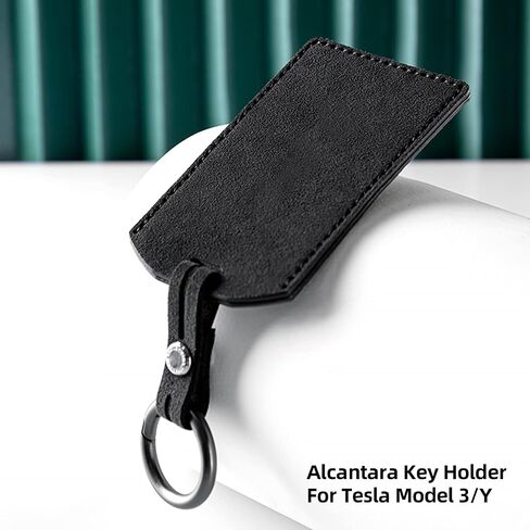 Car Accessories Alcantara Material Steering Wheel&Center Console&Dashboard&Door Panel&Key Covers&Holders Compatible with Tesla Model 3/Y/S (B2:Armrest box cover) in Saudi Arabia