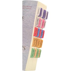 Book Tabs for Twelve Steps and Twelve Traditions, Laminated, Removable and Durable tabs. (Book not Included)