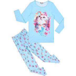 Jxstar Pajamas for Girls Unicorn Pj Set Kids Long Sleeve Fall Winter Sleepwear …