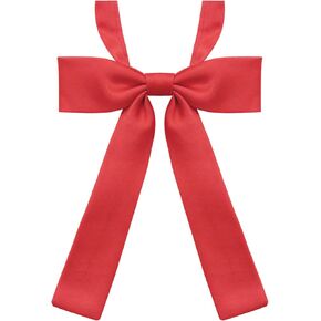 Black Bow Ties for Women, Pre-Tied Bowties Solid Color Bow Tie for Women School Uniform Shirt Womens Accessory