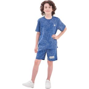 Boys Two Piece Summer Outfits Tie Dye T-Shirt and Shorts Clothes Set for Kids 4-13