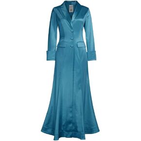 Womens Satin Maxi Coat