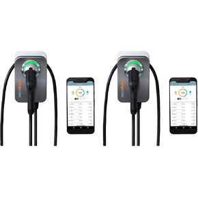 Home Flex Level 2 EV Charger, Hardwired EV Fast Charge Station, Electric Vehicle Charging Equipment Compatible with All EV Models (2 Pack)