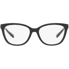 Coach HC6186F Low Bridge Fit Prescription Eyewear Frames, Black/Demo Lens, 53 mm