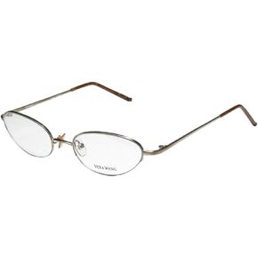 Vera Wang V06 Womens/Ladies Designer Half-rim Eyeglasses/Eyewear (48-18-130, Gold)