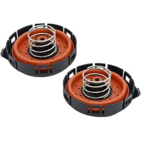 2 Pcs Crankcase Vent Valve PCV Pressure Regulating Valve Cover, Replacement for BMW 545i 550i 645Ci 650i 745i 745Li 750i 750Li