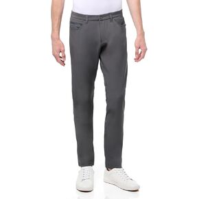 BOSS Men's Reflective Fabric Slim Fit Tapered Leg Trousers