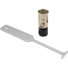 Lighter Socket with Removal Tool Fit for 1998-2019 Cadillac Chevy Buick，Replace 25776667 J42059 Cigarette Lighter Plug Socket