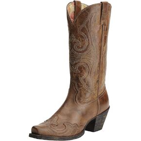 Ariat Womens Round Up D Toe Wingtip Western Boot Sandstorm 11