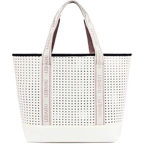 LEDAOU Multipurpose Beach Tote Bag, Women's Pool Bag with Inner Pocket, Personalized Gift, Travel Beach Essential