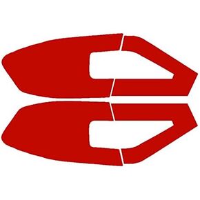 SlickMod Precut Vinyl Tint Cover for 2008-2014 Subaru WRX Taillights with Cutout (Hatchback) (Red-Out)