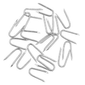Wire Fencing Galvanised Staples (260 pcs)，Chicken Wire Fencing Staple Horseshoe Nail Set - Securely Attach Chicken Wire Netting Wire Mesh to Fences or Posts (2.3mm)