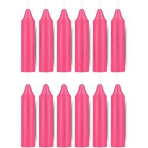 Box of 12 Pink Candles | 4 inches Tall & 3/4 inch Diameter | Witchcraft Supplies for Your Personal Wiccan Altar, Spells, Charms & Intentions | Witchy Room Decor | Taper Candlesticks