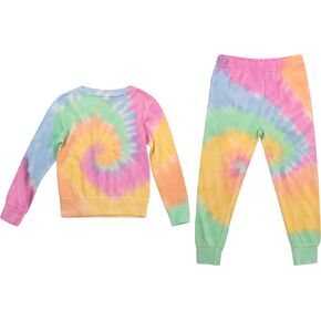 Just Love Girls Tie Dye Crew Neck Sweatshirt and Jogger Pants Set